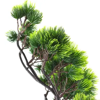Hamis Mesterséges Zöld Növények Szimuláció Pin-Fa, Műanyag 42cm Otthon Kert Dekoráció