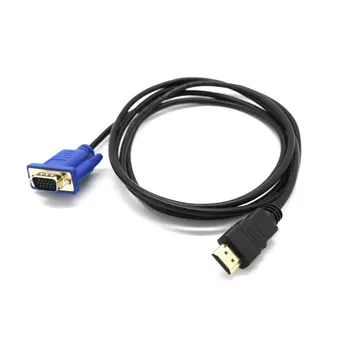 HDMI-VGA HD Átalakító Kábel Audio Kábel D-SUB Hím Videó Adapter Kábel Vezet a HDTV-PC Számítógép Monitor PC, Laptop, TV 1