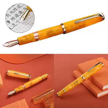 Hongdian N1S töltőtollat, dugattyús akril gyanta toll kalligráfia kitűnő tanuló üzleti, irodai ajándék retró tollak 0.5 mm-es EF nib 1