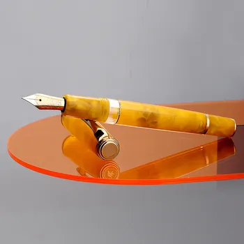 Hongdian N1S töltőtollat, dugattyús akril gyanta toll kalligráfia kitűnő tanuló üzleti, irodai ajándék retró tollak 0.5 mm-es EF nib 2