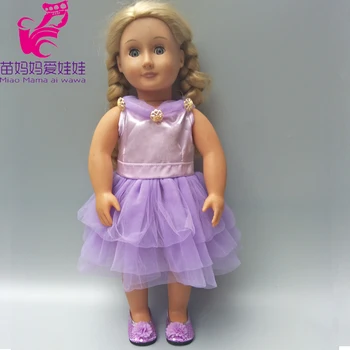 Illik 43 cm baba dollslace ruha 18 cm-es babák 3 réteg, party ruha, baba-ajándék, baba ruhák 2
