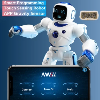 Intelligens Programozás, ALKALMAZÁS, Gravitációs Szenzor RC Robot Érintés Érzékelő Népszerű Tudomány APP Távirányító Elektromos Gyerek Játékok 1