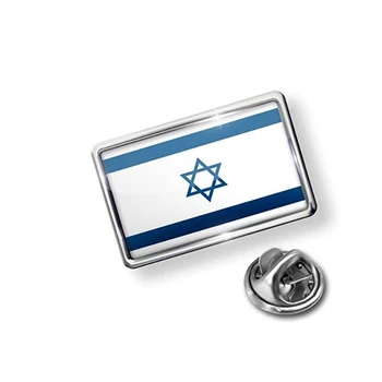 Izraeli zászlót kitűző bross