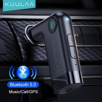 KUULAA Bluetooth Vevő 5.0 aptX LL 3,5 mm-es AUX Jack Audio Vezeték nélküli Adapter Autós PC Fejhallgató, Mikrofon, 3.5 Bluetooth-Receptor 5.0