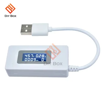 LCD USB Érzékelő Voltmérő Árammérő a Mobil hálózati Töltő Kapacitás Mérő Teszter Feszültségű Töltés Aktuális Monitor 3V-7V DC-3-7V