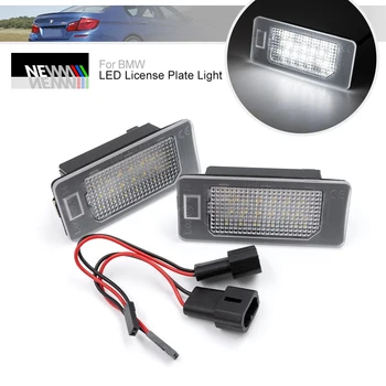 LED Rendszámtábla Lámpa Készlet Alkalmas BMW E82 E90 F30 E92 F10 E60 E61 E39 F25 X3 E70 X5 E71 X6, Canbus Hiba Ingyenes Hátsó Tag Fények, 1