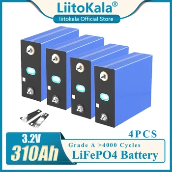 LiitoKala 3.2 V 310Ah lifepo4 akkumulátor DIY 12V 24V 310AH Újratölthető akkumulátor Elektromos autó RV Napenergia tárolás rendszer 1