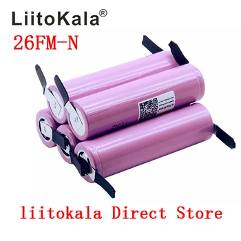 Liitokala Új, 100% Eredeti 18650 akku 2600mah ICR18650-26FM Li-ion 3,7 V-os újratölthető akkumulátor+ DIY Nikkel lap 1