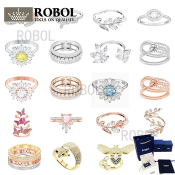 Koreai Divat A Fekete-fehér Kristály Pár Gyűrűk Egyszerűség Geometria Arany Gyűrű Női ékszerek 2020-as új eladó \ Ékszer & Kiegészítők > www.rcvaasaetelainen.fi 11