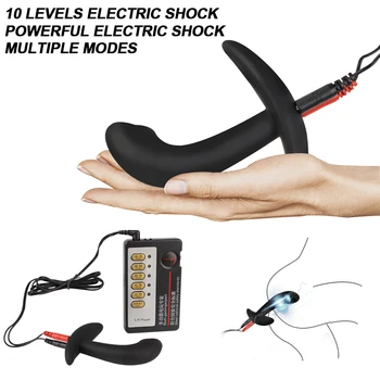 Masturbator Elektro Stimulátor Prosztata Masszázs Áramütés Anális Hüvelyi Plug Áramütés Szexuális Játékszerek Férfiaknak A Nők