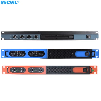 MiCWL 6400W Digitális Erősítő 4 Csatornás 5200 W 2 hálózati Változatok Hangszóró PreAMPs AMP Kék Narancs