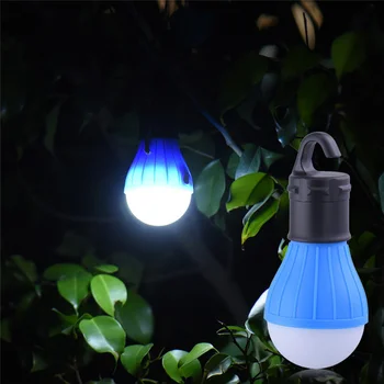Mini Hordozható Világító Lámpás Sátor Lámpa LED Izzó Sürgősségi Lámpa Vízálló Kültéri Lógó Horog Kemping Lámpa Meleg Fény 2