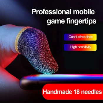 Mobil Képernyő Játékvezérlő Sweatproof Hüvelykujj Kesztyű PUBG COD Segítse Lelet Nem Karcolja Érintés Érzékeny Játék Ujját a Hüvely 1