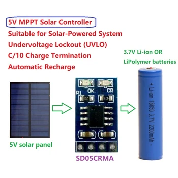 MPPT Napelemes Töltés Vezérlő 3,7 V 4.2 V 18650 LiPo Li-ion Lithium Akkumulátor Töltő Modul 1A Solar Panel Akkumulátor Töltés Igazgatóság