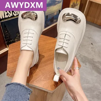 Naplopók Lakások Alkalmi Női Cipő 2021 Csipke Ruha Oxford Vaskos Női Cipő Új Stílus Designer Cipő Zapatos De Mujer 2