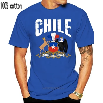 O Nyakú Napfény Férfi Póló Chile T-Shirt Álcázás Hadsereg Vintage Elpusztítani Nyári Alkalmi Férfi