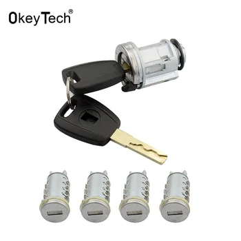 OkeyTech a Fiat Lock Set, 2 Kulcs, Eredeti SIP22 Penge Gyújtási Autó Marás Módosított Ajtót Henger Autó Kulcs Csomagtartó Zár
