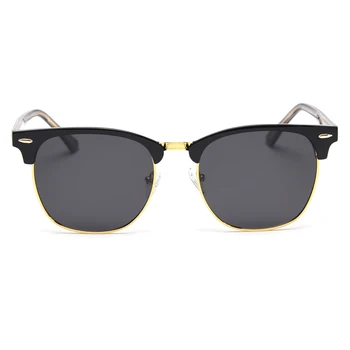 Peekaboo tr90 férfi napszemüveg polarizált fekete uv400 fele fém, arany, félig keret nélküli szemüveg nők optikai leopárd, kézzel készített unisex 2