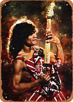 Poszter Zene Eddie Van Halen Emléktábla Poszter Fém 8