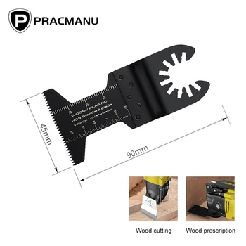 PRACMANU 3 Db Multi-style Rezgés Multi-kés Kemény Ötvözet Fogat fűrészlap Szerszám Kiegészítők Alkalmas Nehéz Mater 1