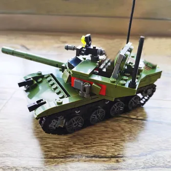 SEMBO Katonai Sorozat 85 Fő Tank csata építőkövei Tégla Fegyver Forrasztani Eductional Játékok Gyerek Szülinapi Ajándék 324pcs 2