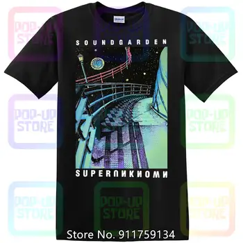 Soundgarden Superunknown póló 1994 Vtg Fekete Póló Pamut Kerek nyak S-3XL 1