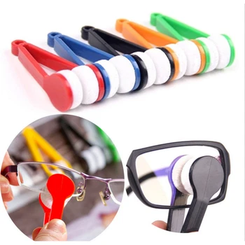 Szemüveg Tisztító Kefe Törölje Szuper Puha Mikroszálas Többfunkciós Hordozható Szemüveg Törölje Tisztább kétoldalas Szemüveg Ecset 1