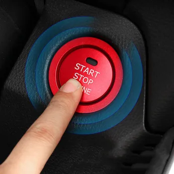 TOYOTA RAV4 XA50 2020-2021 Gyújtás Készülék Díszítő Gyűrű Egy-kattintson a Start gombra, Dekorációs Matrica, Autó Tartozékok 1