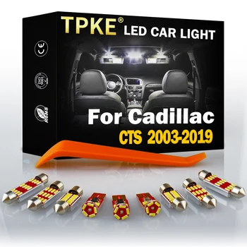 TPKE A 2003-2015 2016 2017 2018 2019 Cadillac CTS Canbus Hiba Ingyenes LED Lámpa Készlet Olvasás Térkép Kupola Rendszámtábla Lámpa 1
