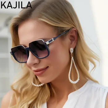 Túlméretezett Tér Napszemüveg Nők Vintage 2021 Luxus Márka Női napszemüvegek A Nő Egy Doboz Árnyalatok UV400 Zonnebril Nők 1