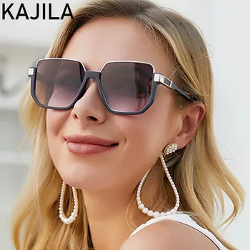 Túlméretezett Tér Napszemüveg Nők Vintage 2021 Luxus Márka Női napszemüvegek A Nő Egy Doboz Árnyalatok UV400 Zonnebril Nők 2