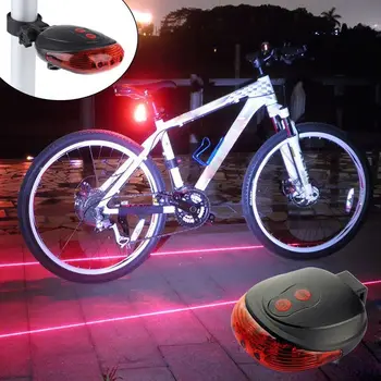 Ultra Fényes Kerékpár hátsó Lámpa Kerékpár Magas Intenzitású 5 Led Figyelmeztetés tartozék, Mountain Bike 1