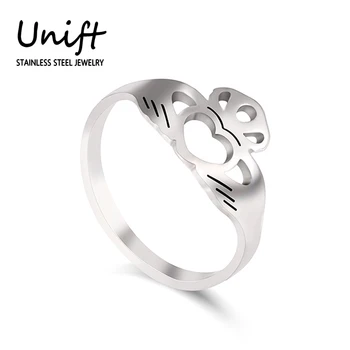 Unift Hercegnő Korona Szív Gyűrű A Nők Mese A Szerelem Ujja Gyűrűk Romantikus Pár Ékszer Eljegyzési Ajándék, Esküvői Zenekar