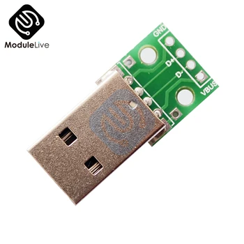 USB DIP Adapter Átalakító 4 pin kódot 2.54 mm-es NYÁK-Testület Tápegység DIY Eszközök 2.54 mm 2