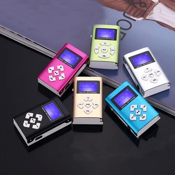 USB Mini MP3 Lejátszó, LCD kijelző MP3-Lejátszó Támogatja a 32 gb-os Micro SD / TF Kártya Sport zenelejátszó Divat Walkman Raktáron