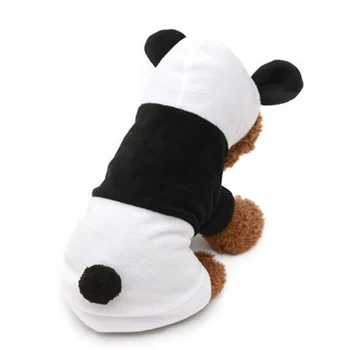 Vicces, Aranyos Kisállat Macska Fehér Fekete Jelmez Panda Cosplay Macska Kutya Halloween Karácsony Ruhák Kapucnis Kabát Ruha 2