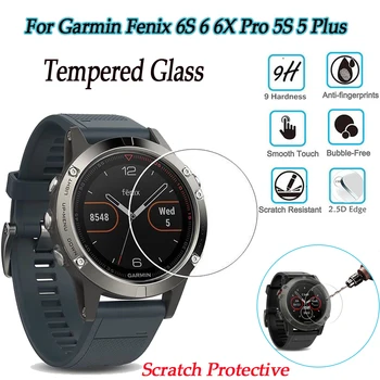 Védő A Garmin Fenix 6S 6 6X Pro/5 5S Plus Ultra Clear Edzett Üveg Prémium képernyővédő fólia SmartWatch Tartozékok 1