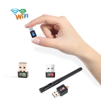 WiFi Hálózati Kártya Vezeték nélküli LAN Adapter USB / Ethernet Adapter 802.11 150Mbps Gbps Adó Antenna Ingyenes Wi-fi-t, a TV-készülék PC 1