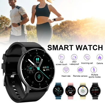 ZL02 Intelligens Karóra Férfi Női Vízálló pulzusmérő vérnyomásmérő Fitness Sport Smartwatch iPhone Android 2021 Ajándékok 1