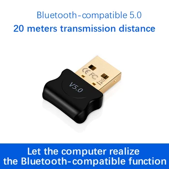 Új 5.0-s Bluetooth-kompatibilis Adapter USB Jeladó Pc Számítógép Receptor Laptop Fülhallgató, Audio Nyomtató Adatokat Dongle Vevő 1