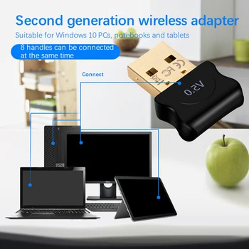Új 5.0-s Bluetooth-kompatibilis Adapter USB Jeladó Pc Számítógép Receptor Laptop Fülhallgató, Audio Nyomtató Adatokat Dongle Vevő 2