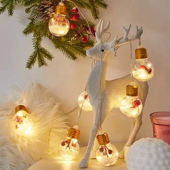 Új LED Függöny String Fény Labdát Függöny Garland Boldog Karácsonyi Dekoráció Szobás Új Évet Lámpa Otthon Kert Dekoráció 1
