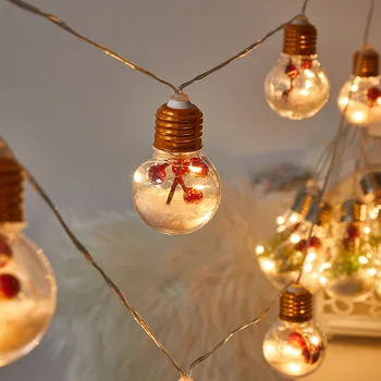 Új LED Függöny String Fény Labdát Függöny Garland Boldog Karácsonyi Dekoráció Szobás Új Évet Lámpa Otthon Kert Dekoráció 2