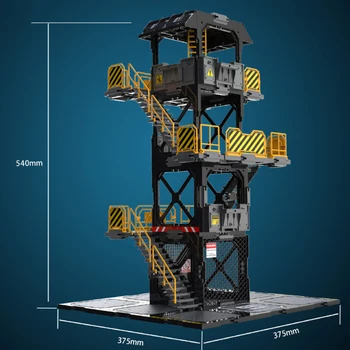 【Raktáron】FreshRetro FR Jelenet őrtorony Jelenet Doboz SIB Makett 3D-s Épületben Tapi Testre DIY Több Módosítani Műanyag 2