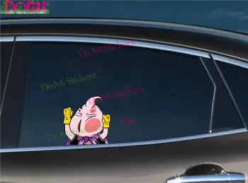 3D MAJIN BUU Peeker Anime Vicces Autó Szélvédő Matrica Lökhárító Motocross Racing Laptop Sisak Csomagtartóban Vinyl Matrica Vízálló PVC 2
